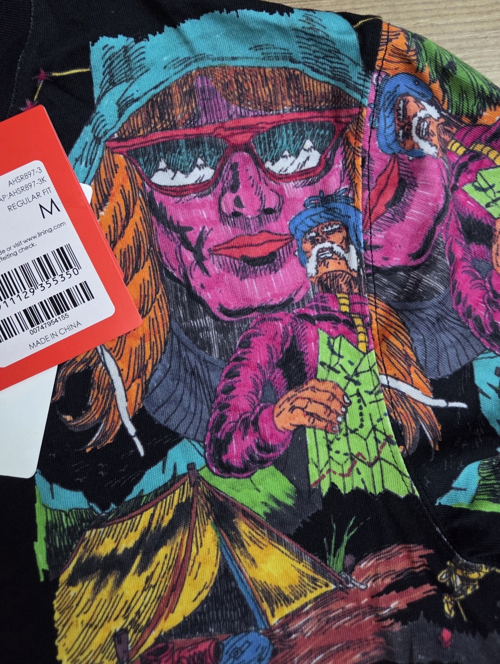Chinatown x Li-Ning Shooting Stars AOP T-Shirt - Picture 10 of 15
